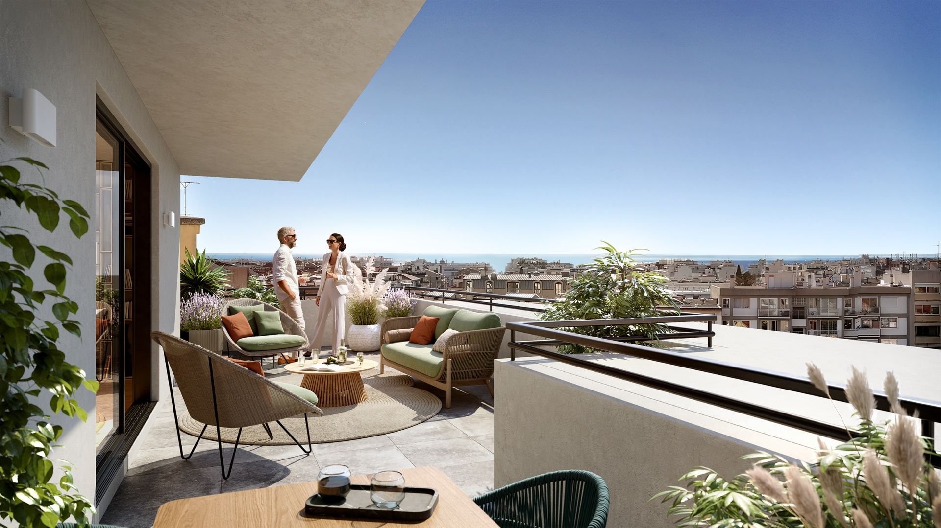 NICE city centre – Contemporary residence with terraces and sea views - Villeneuve-Loubet